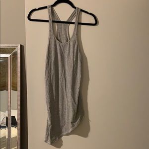 Lululemon Grey Stripe Tank